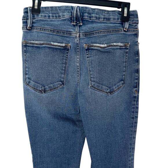 Good American Women's Good Legs Straight Jeans Medium Wash - Picture 6 of 11